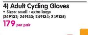 Fluid Adult Cycling Gloves-Per Pair