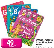 Lets Go Learning I Love Sticker Book-Each