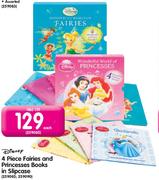 Disney 4 Piece Fairies And Princesses Books In Slipcase-Each