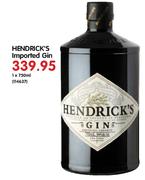 Hendrick's Imported Gin-1X750ml