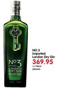 No. 3 Imported London Dry Gin-1X750ml