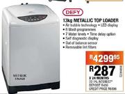 Defy 13kg Metallic Top Loader