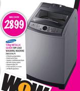 Samsung Metallic Silver Top Load Washing Machine-13kg
