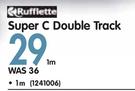 Rufflette Super C Double Track 1m