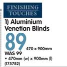  Finishing Touches Aluminium Venetian Blinds 470x900mm