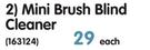 Finisning Touches Mini Brush Blind Cleaner