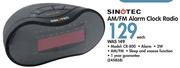 Sinotec AM/FM Alarm Clock Radio CR800