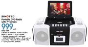 Sinotec Portable DVD Radio With 7" Screen PC9209DVD