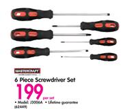 Mastercraft 6 Piece Screwdriver Set-Per Set