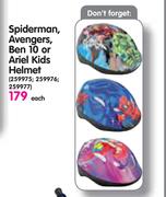 Spiderman,Avengers,Ben 10 Or Ariel Kids Helmet-Each