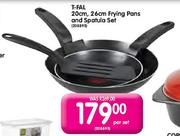 T-Fat Frying Pans And Spatula Set-20cm, 26cm