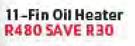 Aim 11 Fin Oil Heater