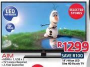 Aim 19"/48cm LED Slim HD Ready TV-Each