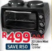 Aim 22Ltr Mini Oven 1200W