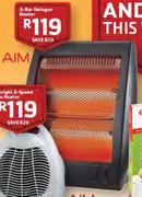 Aim 2-Bar Hologen Heater