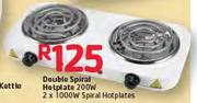  Double Spiral Hotplate 200W