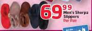 Men's Sherpa Slippers-Per Pair