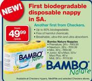 Bambo Nature Nappies Junior-42's/Maxi-50's/Maxi Plus-46's/Midi-56's 