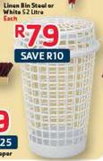 Linan Bin Steel Or White 52Ltr