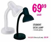 Halogen Silver Desk Lamp