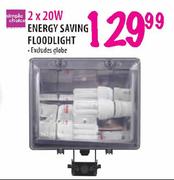 Simple Choice Energy Saving Floodlight 2x20W