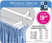  Decorland Steel Curtain Tracks 2.5m-Double