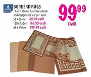 Bordered Rugs 100x150cm-Each