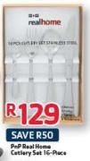 PnP Real Home Cutlery Set-16-Piece