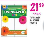 Twinsaver Roller Towels-4's Per Pack