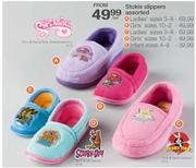Supergirl Stokie Slippers Assorted-Ladies' Sizes 3-8