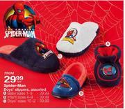 Spider-Man Boys' Slippers, Assorted-Baby Sizes 1-3
