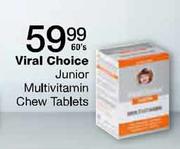 Viral Choice Junior Multivitamin Chew Tablets-60's