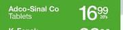 Adco-Sinal Co Tablets-20's