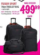 Fusion Sport Travel Bag Brown- Each 