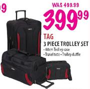 Tag 3 Piece Trolley Set