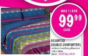 Assorted Double Comforters Queen