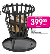 Terrace Leisure Basilica Outdoor Steel Fire Basket