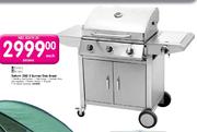 Terrace Leisure Saturn 200 3 Burner Gas Braai