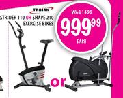 Trojan Strider 110 Or Shape 210 Exercise Bikes Each