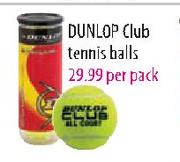 Dunlop Club Tennis Balls Per Pack