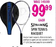 Spalding Spin Tennis Racquet Each