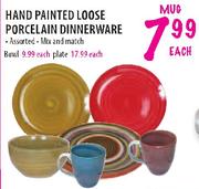 Hand Painted Loose Porcelain Dinnerware Mug Assorted-Each