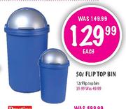 Flip Top Bin-50l Each