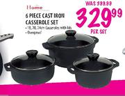 Home Cast Iron Casserole Set-6 Piece