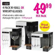 Always Home Red Wine, White Wine Or Champagne Flute Glasses-4 Pack Each