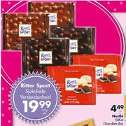 Ritter Sport Sjokolade Verskeidenheid-100g Elk