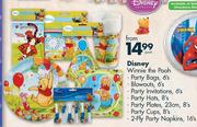 Disney Winnie The Pooh Party Plates-23cm,8's Per Pack