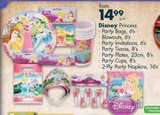 Disney Princess Party Bags-6's Per Pack