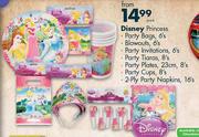 Disney Princess Party Invitations-6's Per Pack 