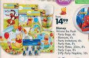 Disney Winnie The Pooh Party Hats-8's Per Pack